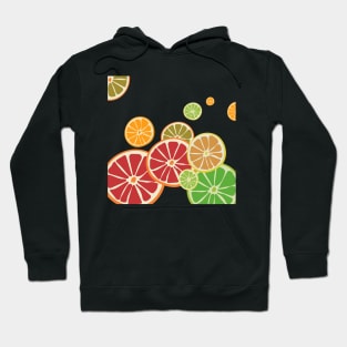 Fruits Oranges and lemons in citrus colors Hoodie